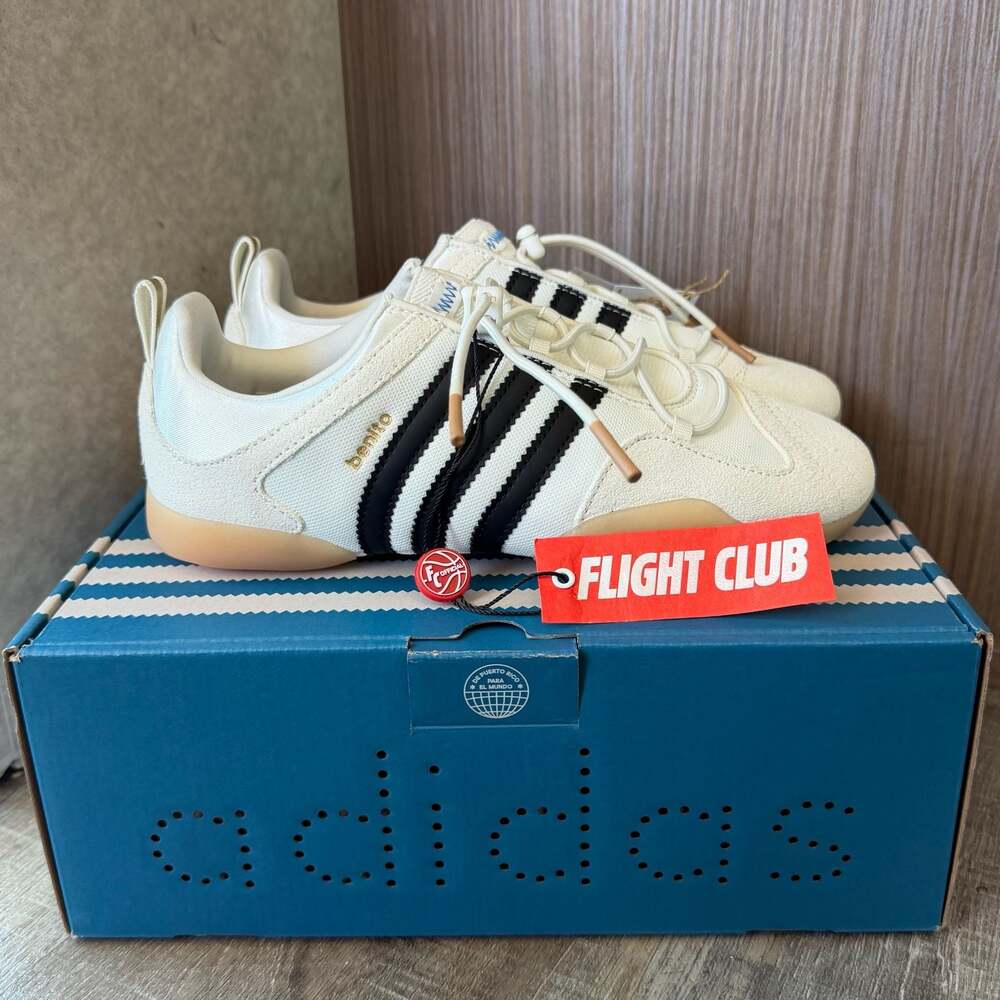 Bad Bunny x adidas Ballerina Taekwondo Benito Cream Black JQ9229 Size 5.5M/6.5W